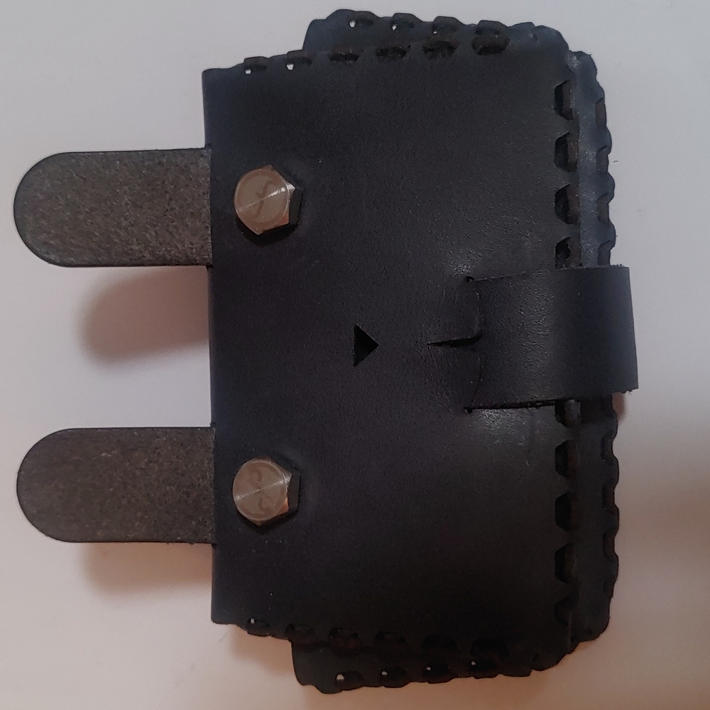 Black Leather Bunny Wallet